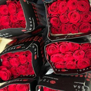 1 bouch Red rose 25 pieces